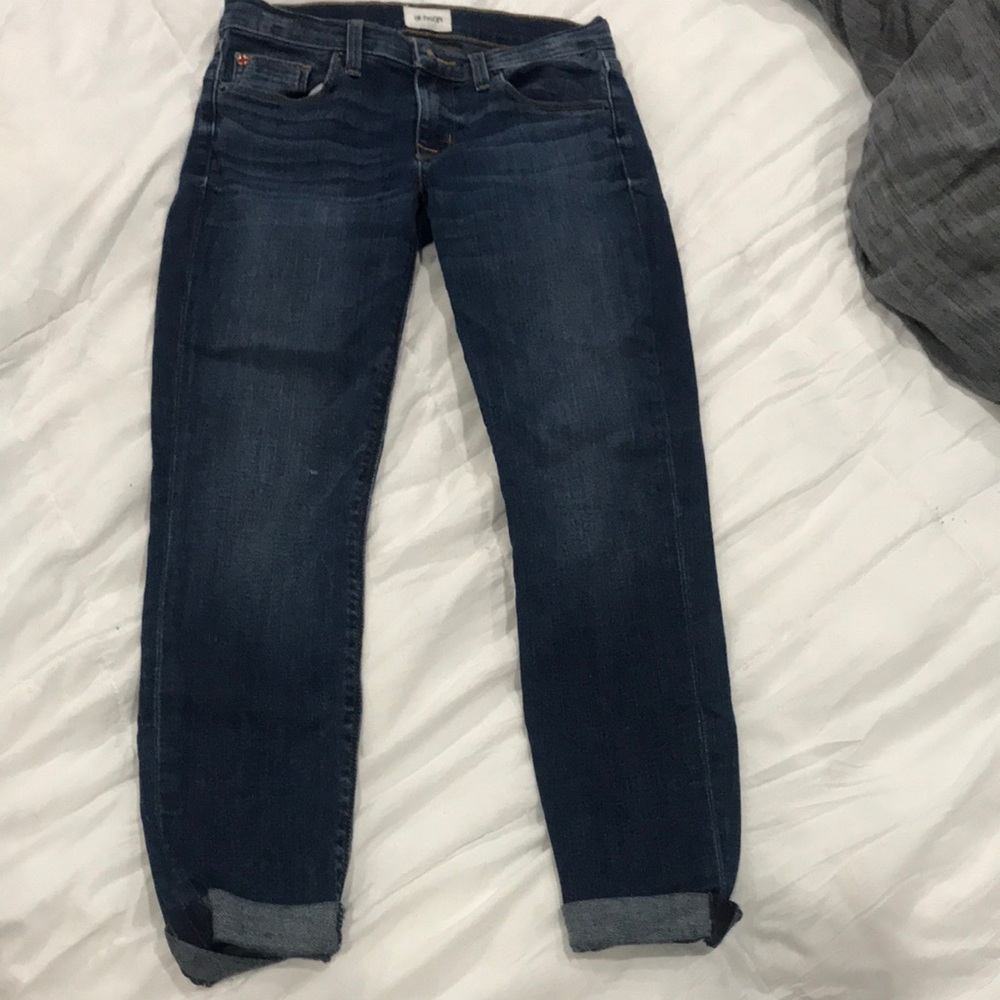 Hudson Jeans Dark Blue Ankle & Cropped